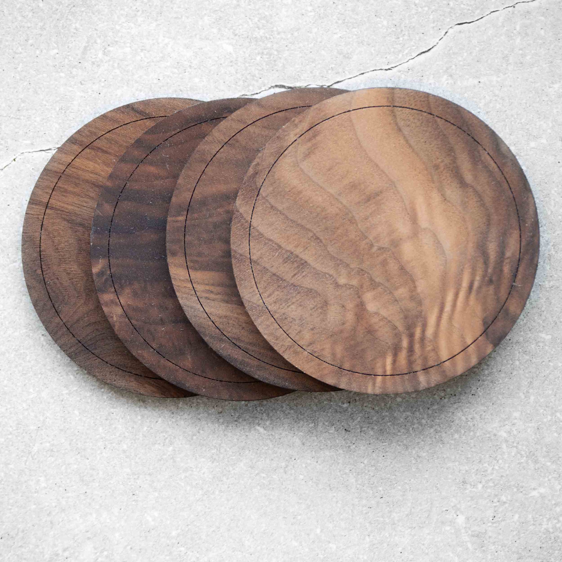 Wooden Coasters Personalized Walnut Wood Coasters With 